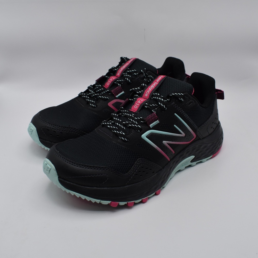 New Balance 410v8 Trail Running Shoes Sneakers Women's 6 B Black Pink WT410LC8